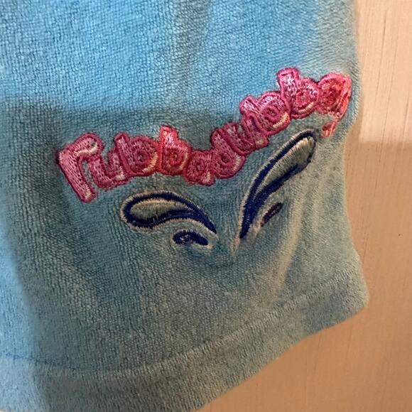 Rub A Dubbers Kids Blue 2T Terry Cloth Bath Time Swim Dress Pocket Vintage Baby‎ - Picture 7 of 8